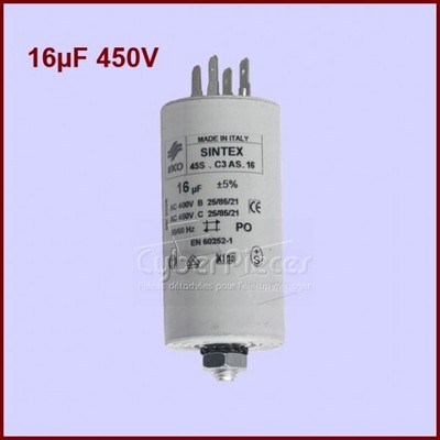 Condensateur électrolytique Axial 16uF 475V TAD Gold