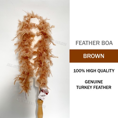 Natural Feather Boa Fluffy Party Scarf Dress Up Costume Wedding Decor Event - Picture 25 of 25