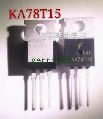 5 pcs New KA78T15 linear voltage regulator triode TO-220 3-pin tube