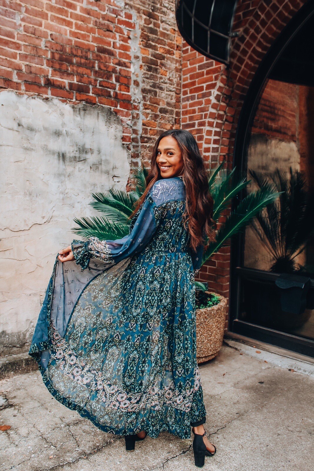 Free people “Samira” embellished ethnic duster maxi top  RRP £198