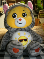 Care Bears 2021 FUNSHINE BEAR 12" With Sunshine Kitty Cat Hoodie Excellent