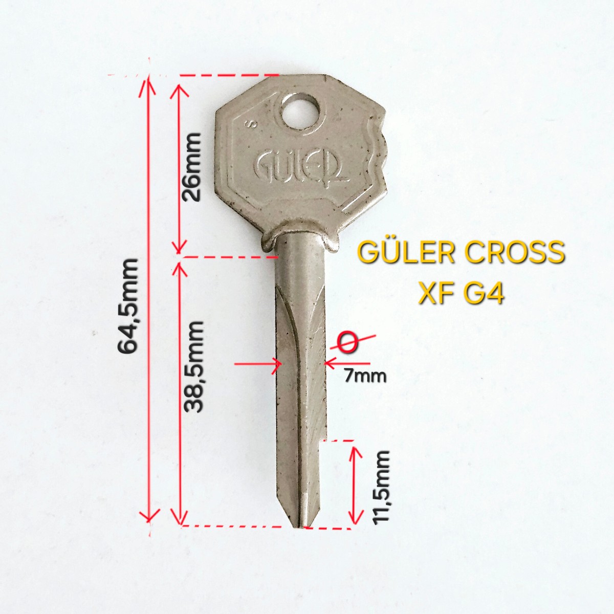 Blanks De Clé Pour Coffre-fort Güler STU 1Z STUV / IVOX - Nickel Sur Laiton, Origine Turquie, Neuf, Pour Serrurerie