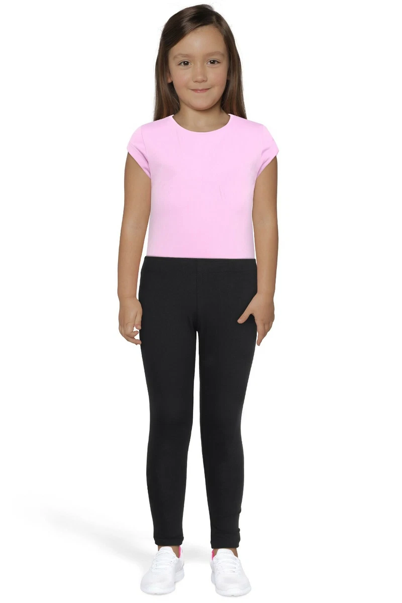 Girls Kids Premium Quality 100% Cotton Full Length Sport Fashion Leggings