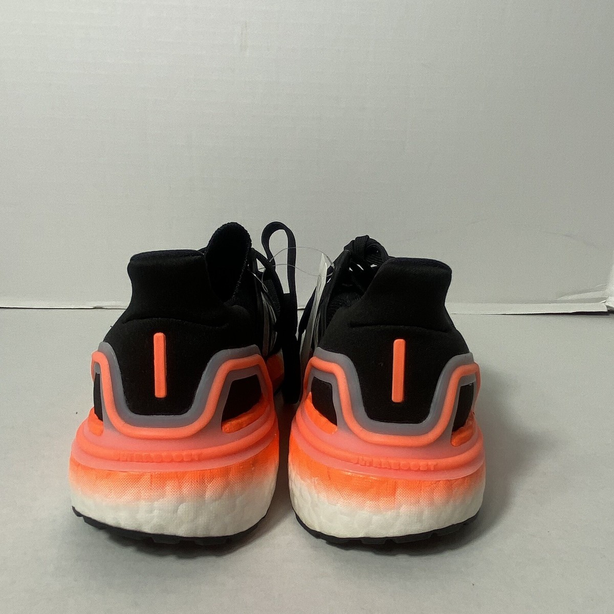 Adidas UltraBoost 20 Running Black Signal Coral EG0756 Men's Sz