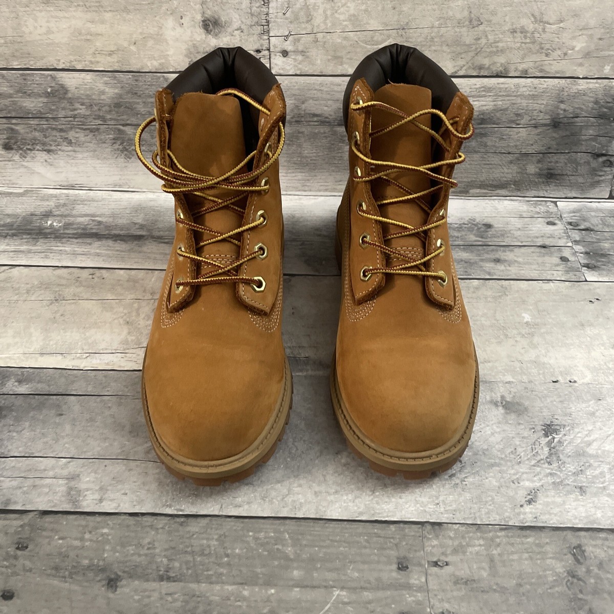 TIMBERLAND PREMIUM 6-INCH WATERPROOF BOOTS Wheat Nubuck Yellow