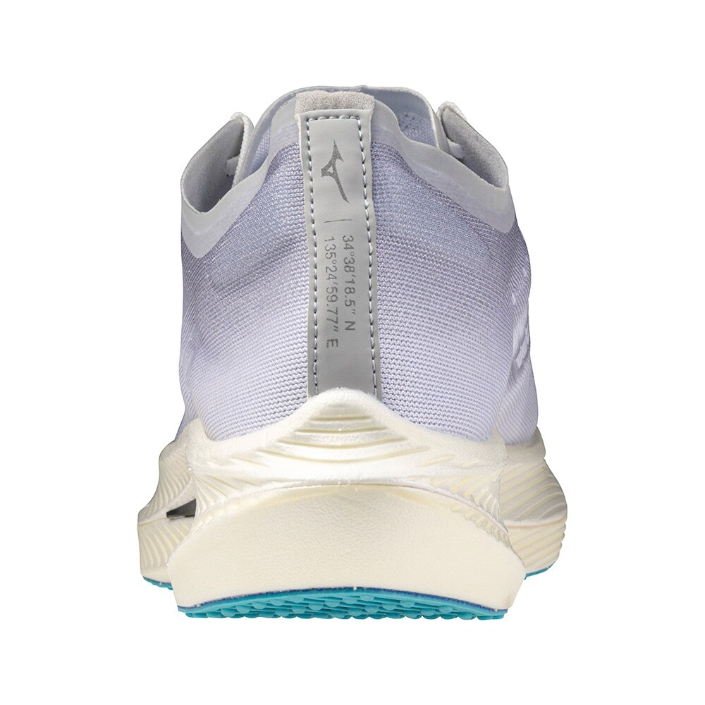 Mizuno Running Shoes WAVE REBELLION PRO NATURAL White/Blue