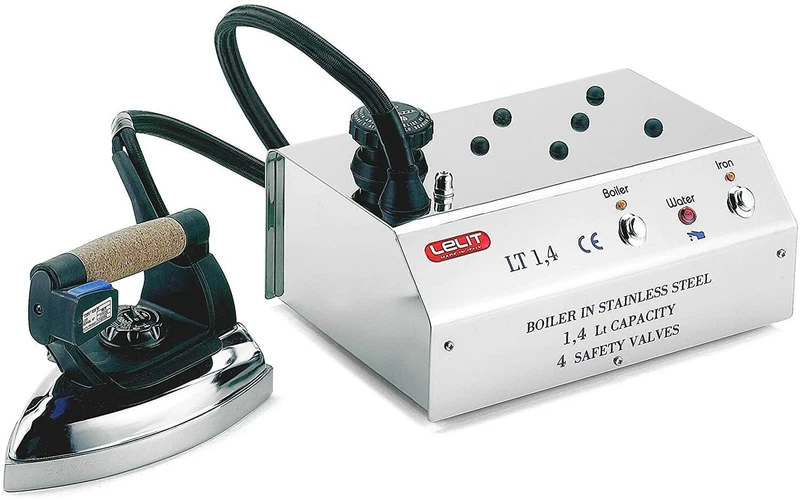 Ferro da Stiro Professionale con Caldaia a Vapore Lelit PS20 in Acciaio Inox