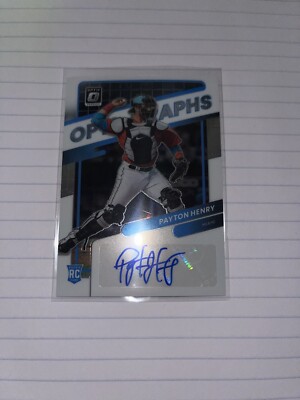2022 Panini - Donruss Optic Baseball Payton Henry Opti-graphs #OG- PH
