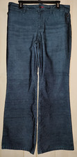 EXCELLENT WOMENS TOMMY HILFIGER NAVY PINSTRIPE CORDUROY TROUSER PANT SIZE 12