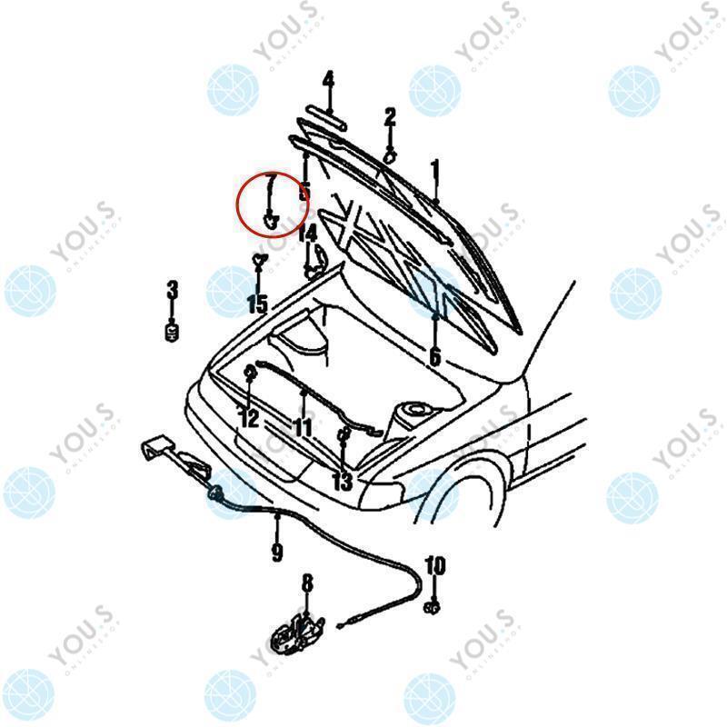 100 X YOU.S Original Insulation Fastening Clip For NISSAN