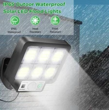 LED Solar Street Light Motion Sensor Outdoor Garden Commercial Wall Lamp 1200W