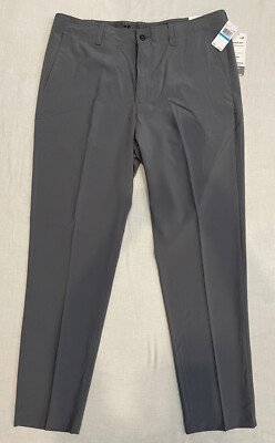 Grand Slam Performance Mens Golf Pants Stretch 360 Gray 36X32 UPF