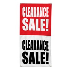 Vertical Vinyl Banner Multiple Sizes Business Weatherproof Industrial Yard Signs