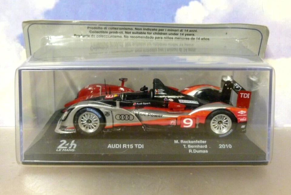 ATLAS 1/43 AUDI R15 TDI #9 GANADOR LE MANS 2010 M. ROCKENFELLER/T.BERNHARD/R.DUMAS Foto 2 de 4