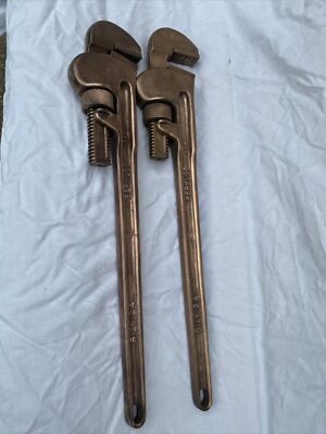 PAAR BERYLCO ROHRZANGEN/STILLSONS 24'' BERYLLIUM KUPFER ANTI FUNKEN