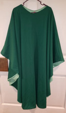 PRIEST CLERGY OFFICIANT CHASUBLE CUSTOM MADE DARK GREEN IMPERFECT UNADORNED