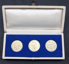 DDR Stasi 3 Gedenkmedaillen Set inkl. Etui Ehrenmedaille Staatssicherheit