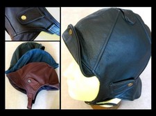 1A SATTLERQUALITÄT Fliegerkappe LEDER Cabriokappe NEU Lederkappe STURMHAUBE Top*