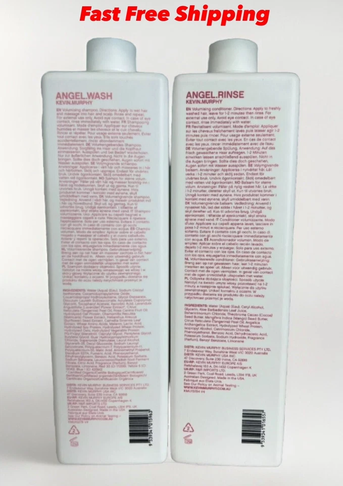 Kevin Murphy Angel. Champú para lavar y ángel. Acondicionador de enjuague 33,8 oz Top Seller🥇 Foto 4 de 4