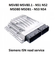 BMW MSV80 MSV80.1 MSD80 MSD81 ISN read service (reset working hours)