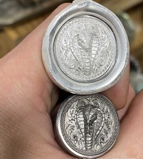 3D King Cobra Snake Metal Stamp Tool for Jewelry Gold Embossing Punch Craft