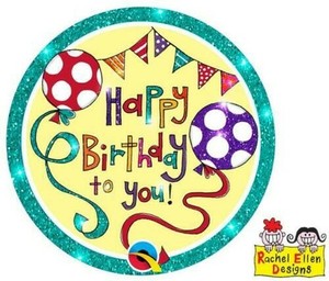 Fetes Occasions Speciales Rachel Ellen Concu Joyeux Anniversaire Anniversaire Rose Parfait Gros Badge Camfilmci Net