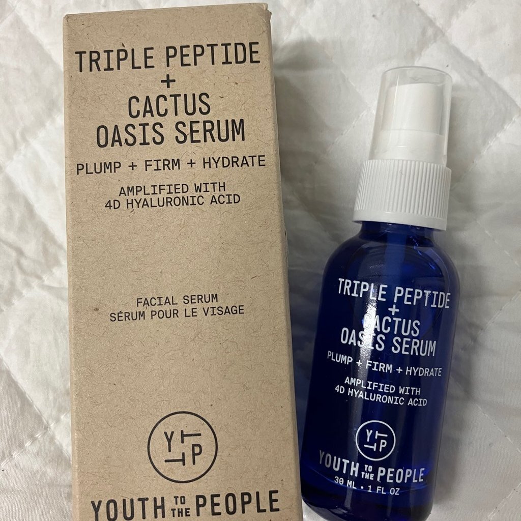 Youth To The People Triple Peptide + Cactus Hydrating + Firming Oasis Serum  1 oz