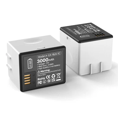 TQTHL 2 Pack Rechargeable Battery A-1 for ARLO PRO & Arlo Pro 2 Camera VMA4400 VMS4230