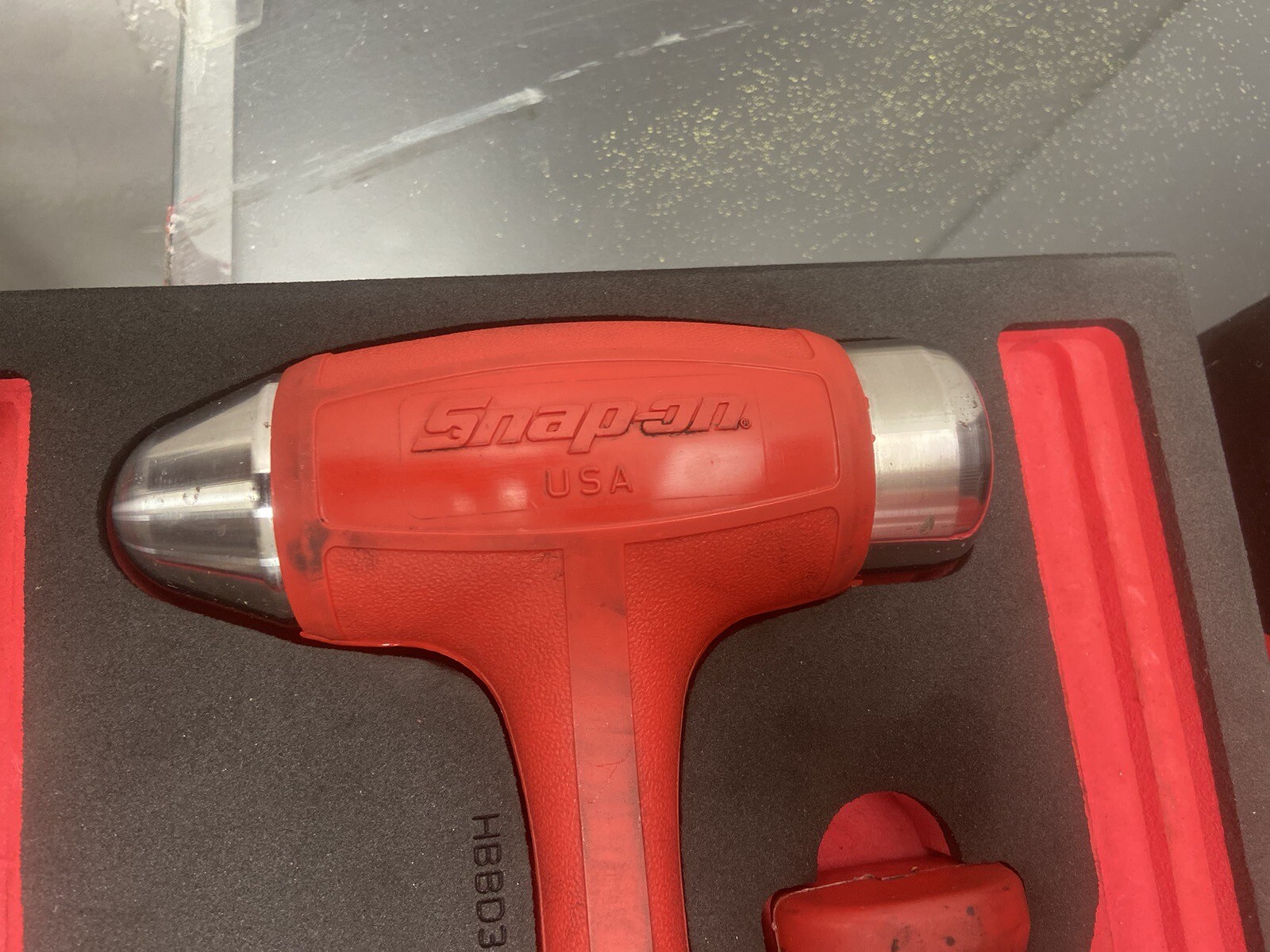 Snapon Tools 3pc Dead Blow Ball Peen Soft Grip Hammer With Foam Insert