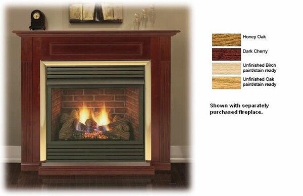 Majestic Wshgc36f Dc 36 Birch Surround And Hearth Dark Cherry