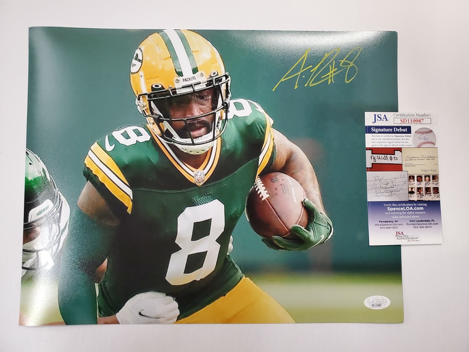 GREEN BAY PACKERS AMARI RODGERS AUTOGRAPHED 11x14 PHOTO JSA COA | eBay