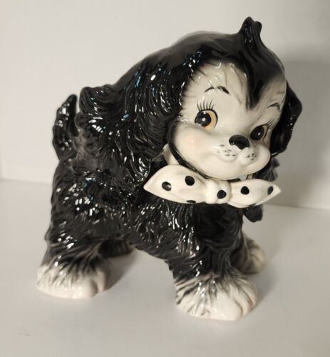 Cristalería y cerámica de colección confiable negro de colección con maceta para perro arco - Imagen 1 de 7