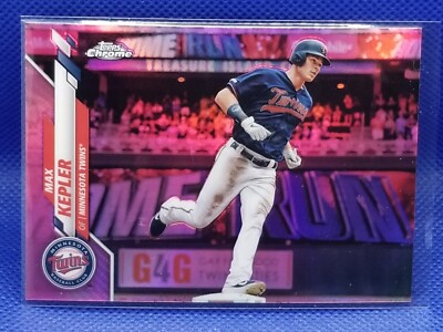 2020 Topps Chrome, Max Kepler, #124, Pink Refractor Parallel, Minnesota Twins