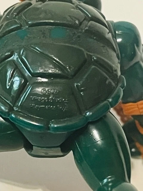 Figura Tortuga Ninja Adolescente Mutante TMNT De Colección Compañeros de Juego Miguel Ángel 1989 Bo Staff Foto 4 de 4