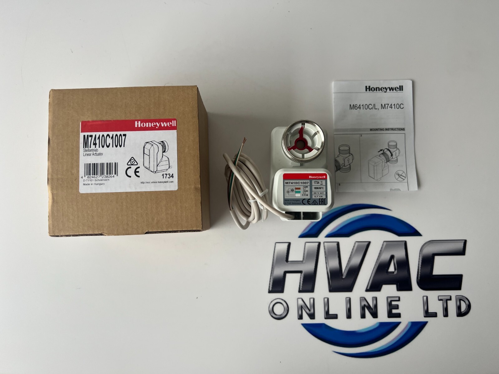 Honeywell M7410C1007 Linear floating actuator 24V 180NM HVAC