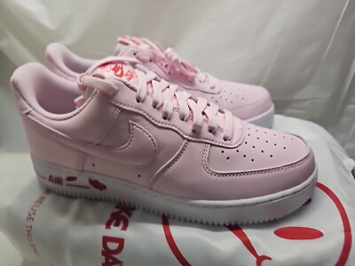 New Nike Air Force 1 '07 LX Pink Foam White Low Top Sneakers Size