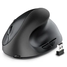 Ergonomic Mouse Optical Vertical Mouse 6 Keys USB Wireless 2.4GHz 2400DPI for PC