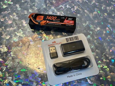Arrma Mojave Grom 2s Spektrum Lipo Battery 1400Mah S10 Smart Charger 1/18 Typhon