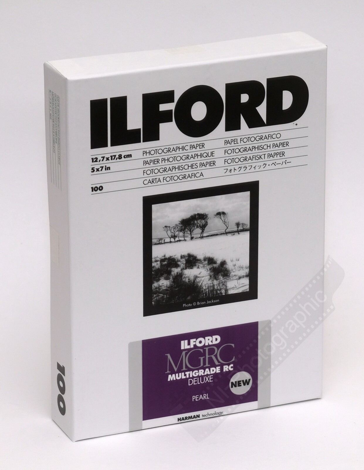 Ilford Multigrade MG 5""x7"" 12.7x17.8cm B&W Photo Darkroom Paper 100 Sheets Pearl