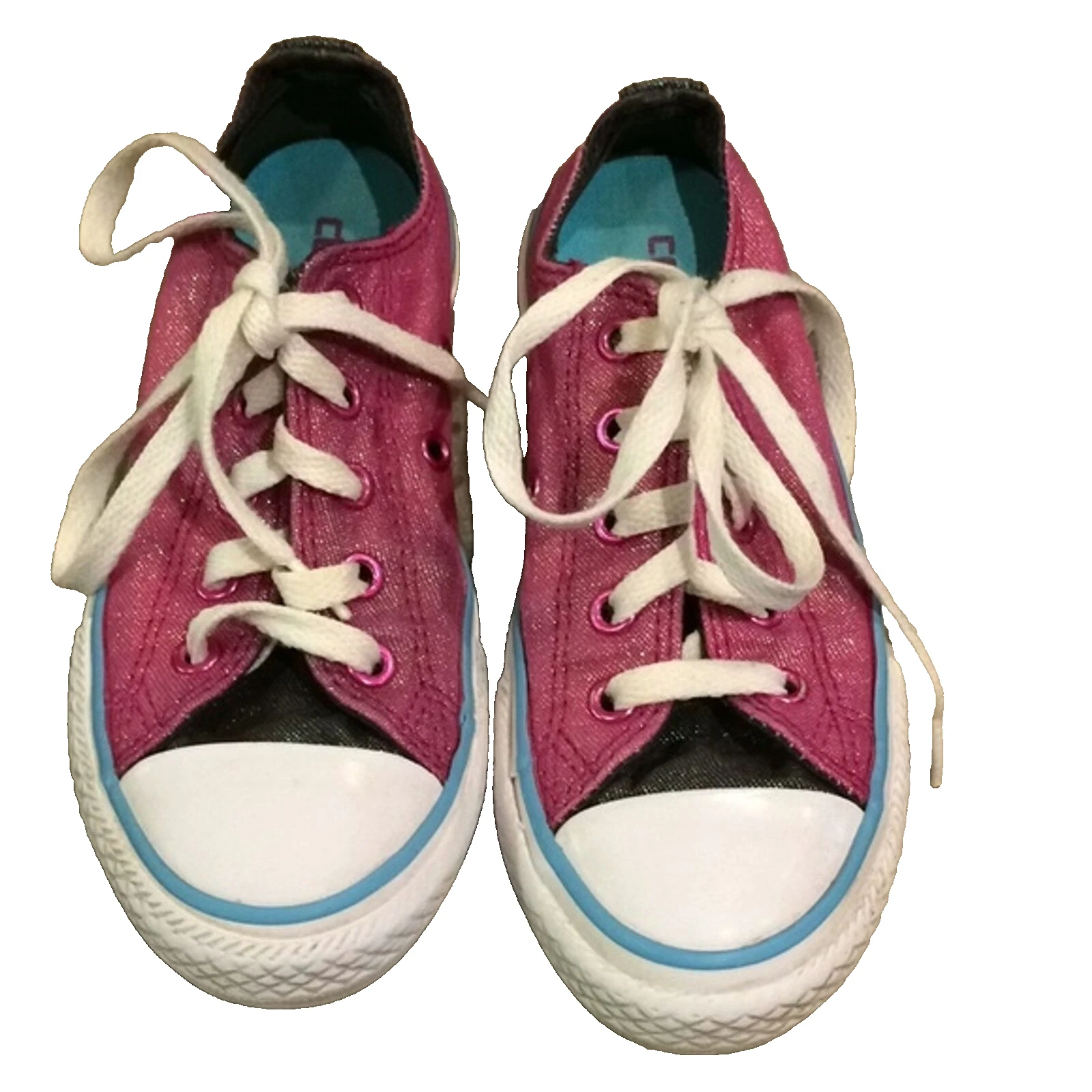 Sneakers Oxford Converse rosa doppia lingua bambina taglia junior 12