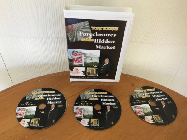 FORECLOSURE & REO'S COURSE - THE HIDDEN MARKET BY TONY YOUNGS ON 3 DVD'S! RARE! IV10530