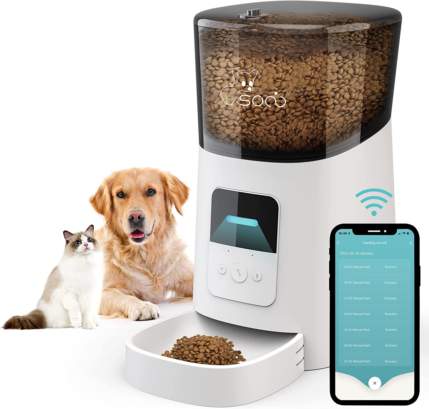 Smart Pet Feeder 6L WiFi 2.4G - Distributore Automatico Programmabile - 1