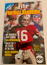 1991 Lite Beer NFL Football Handbook Joe Montana