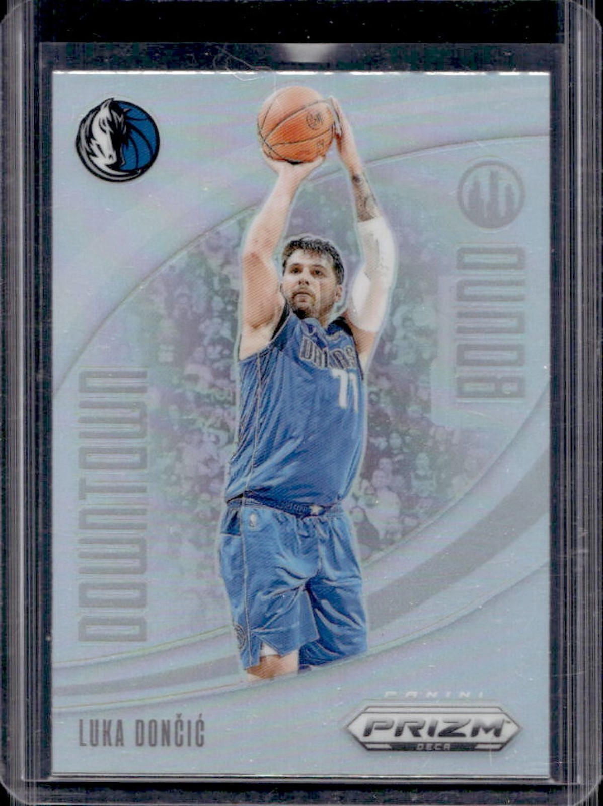 2023-24 Panini Prizm Deca Luka Doncic Downtown Bound Silver #13 Mavericks