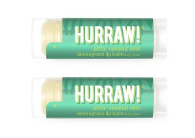 Hurraw! Coconut, Mint, Lemongrass (Pitta) 2 Count (Pack of 1), Clear: No Tint