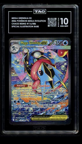 Mega Greninja ex graded TAG 10 for sale on eBay