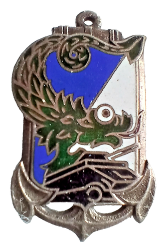 Insigne Équipage D'Élite 12e Cuirassiers – Char Arme Blindée – Original AB