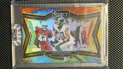2024 Panini Select - Davante Adams SSP #/25 Tie-Dye Field Level Prizm - JETS