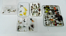 LARGE LOT FISHING FLIES WITH CONTAINERS