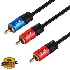 SHD RCA to 2RCA Subwoofer Cable 6ft